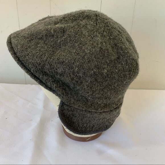 Vintage LL Bean Wool Guide Cap Flat Cabbie Hat Cold Weather Ear Neck Flap - Picture 6 of 10